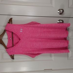 Under Armour Heat Gear Pink Tank Top Size XL